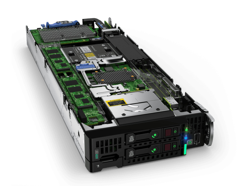 BL460c Gen10 vista lateral DC Parts