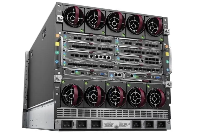 Carcasa HP BladeSystem Platinum c7000 3 BLc7000 Blade Enclosure Platinum vista traseira DC Parts