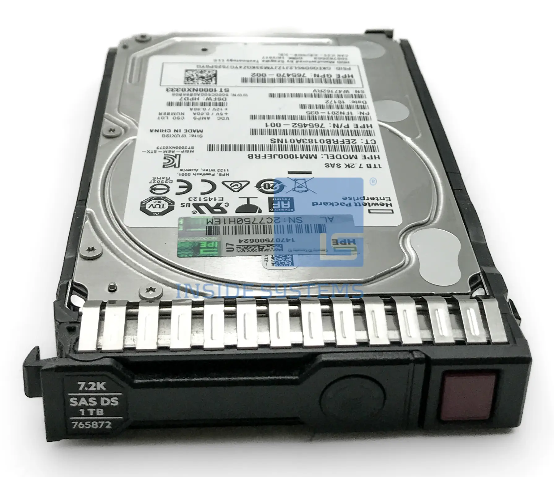 Disco HPE 1TB 7200k 12GB/s SAS 2.5" - HP 765872-001