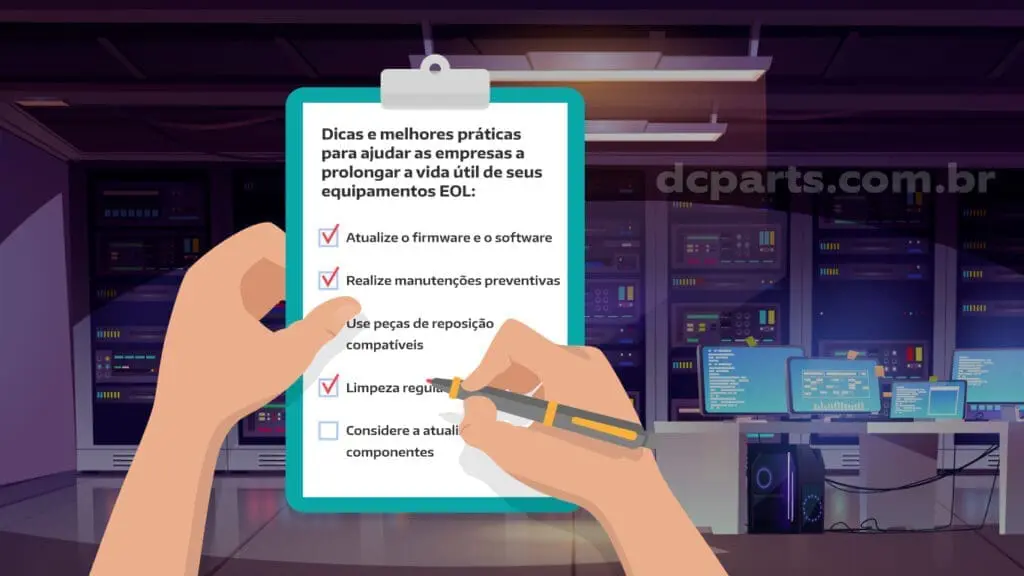 Larga vida a los equipos fuera de servicio EOL: consejos prácticos 8 Como prolongar a vida útil de equipamentos EOL: dicas e melhores práticas.
