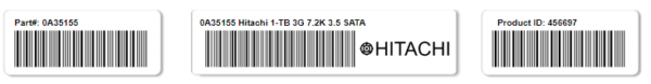 Hitachi HDS 0A35155 1TB Disco duro SATA de conexión en marcha 7.2K