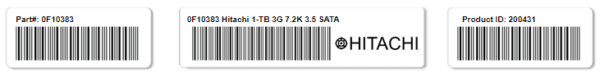 Hitachi HDS 0F10383 1TB 3G 7.2K 3.5 SATA