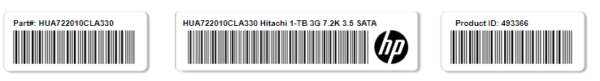 Disco Hitachi HDS 0F18664 1TB Hot-Plug SATA Drive 3Gb/s 7.2K 3.5 pulgadas Disco duro