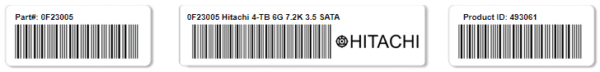 Hitachi HDS 0F23005 4TB Disco duro SATA de conexión en marcha 7.2K