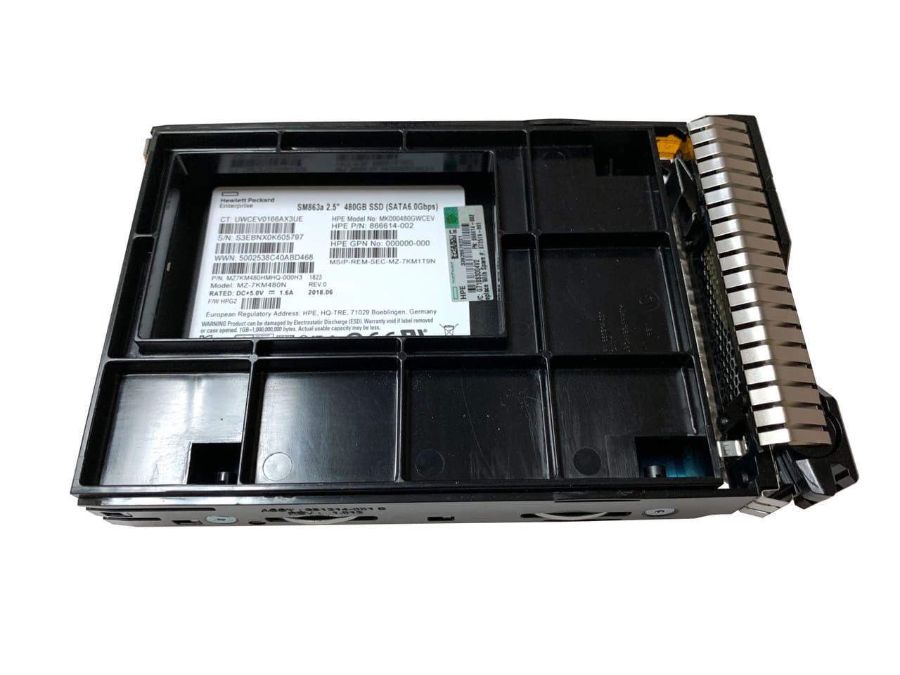 Disco HPE 480GB SSD 6GB/s SATA 3.5" - HP 872519-001