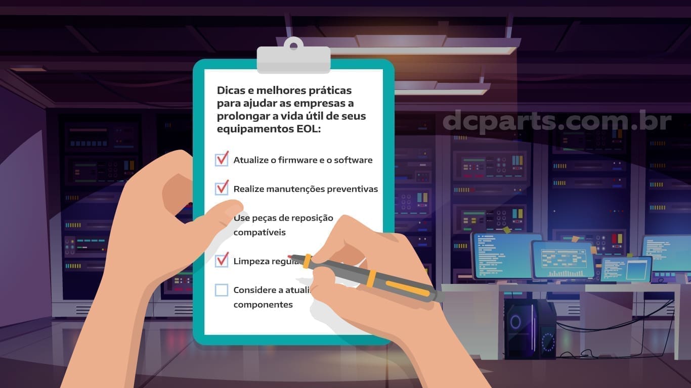 Como prolongar a vida útil de equipamentos EOL: dicas e melhores práticas.